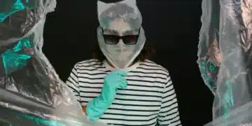 McGregor X og Y Teori mennesker er ikke dovne - mand med pose overhovedet iført solbriller