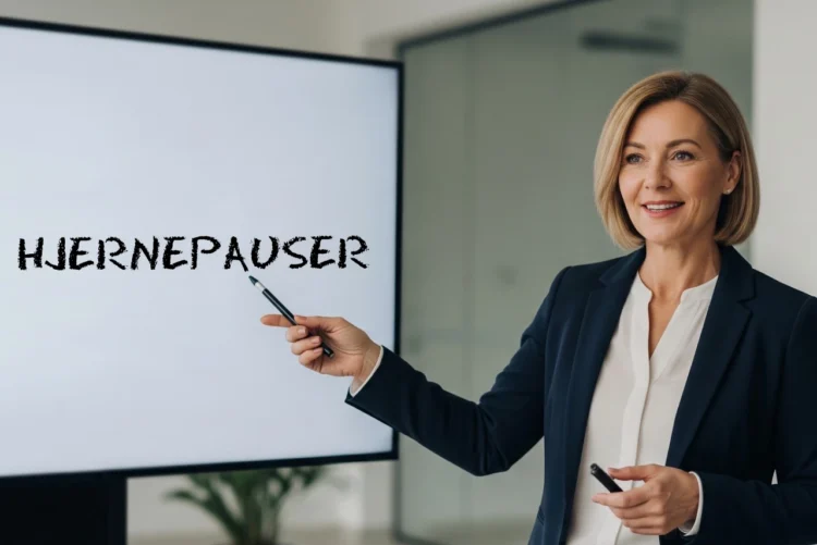 Hjernepauser skrevet på whiteboard