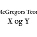 McGregors teori X og Y teori - sort Garamond Tekst på hvid baggrund
