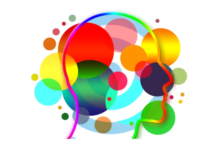 resonant leder anvendelse af cirkler omkring et omrids af et menneske