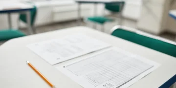 Adizes test - her en multiple choice test på et bord