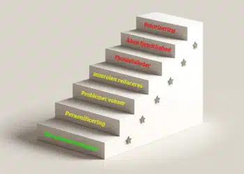 konflikttrappen - 7 trin med forklaring til hvert trin