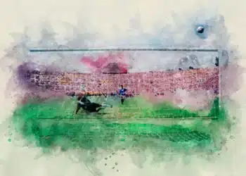 domæneteori her et fodboldmål malet i pastelfarver