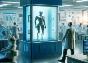 hvad er innovation - her er en AI humanoid i et stinkskab