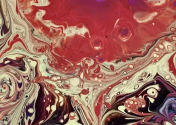 Akvarelmaleri i spraglede farver som symbol for Lewins forandringsmodel kaldet for forandringsmodellen