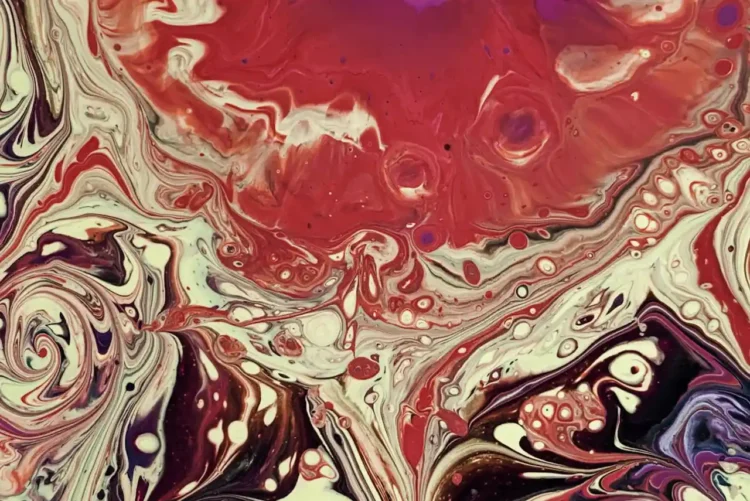 Akvarelmaleri i spraglede farver som symbol for Lewins forandringsmodel kaldet for forandringsmodellen