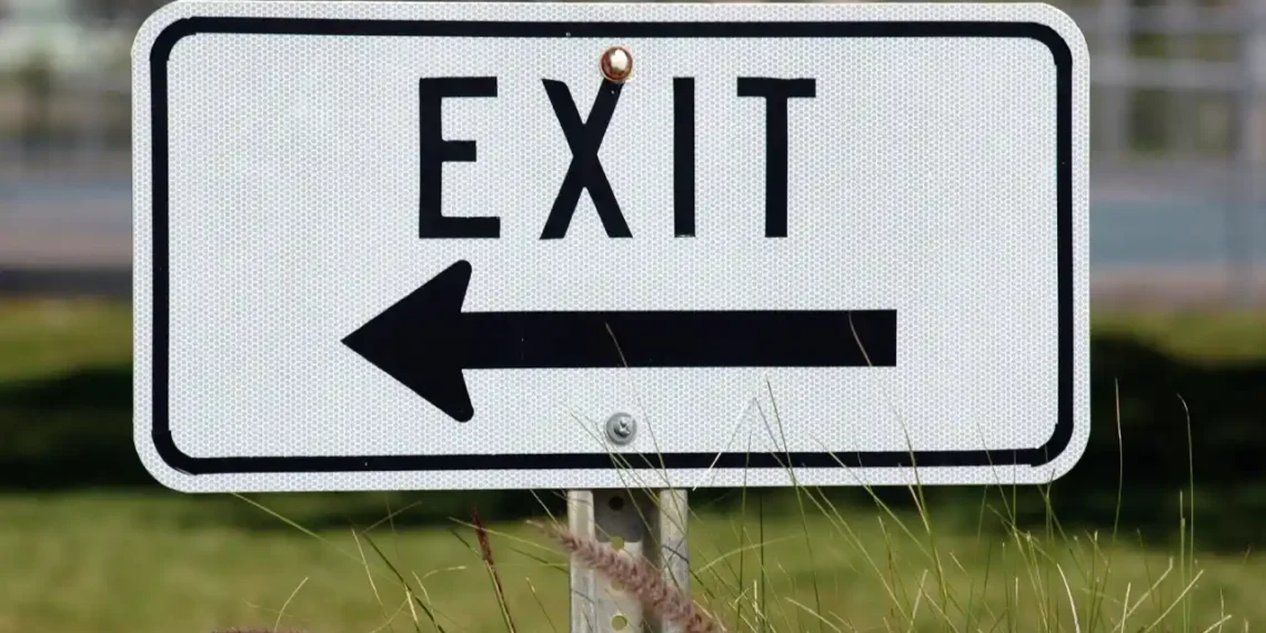 EXIT skilt som modsætning til receptionsmodellen