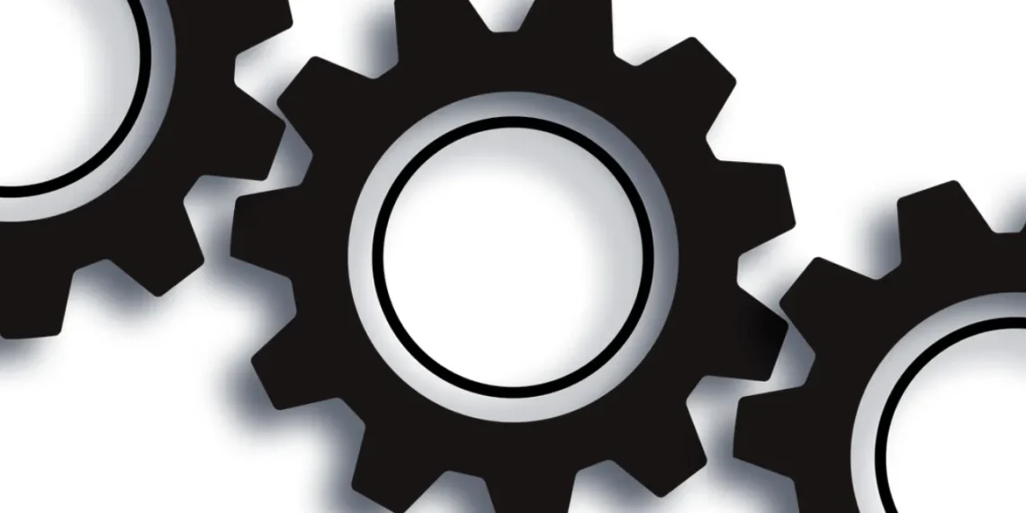 Micromanagement her i form af 3 tandhjul i indgreb med hinanden