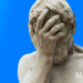 statue af når en mand er i tvivl infografik billede
