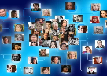 skrive en anbefaling eller ikke - forbundne mennesker som på LinkedIn