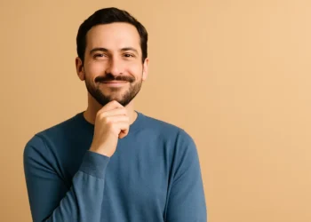 maslows behovspyramide teori - her har en mand opnået selvrealisering