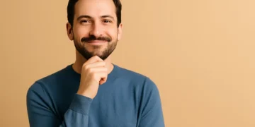 maslows behovspyramide teori - her har en mand opnået selvrealisering