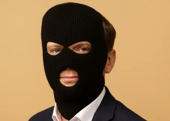 mere overvågning - Peter Hummelgaard iført røverhue