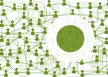 SMUK modellen illustreret her ved en cirkel og mange mennesker