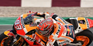 Lean i form af en strømlinet Honda-motorcykel