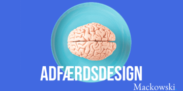 Adfærdsdesign hjerne og tekst sammen