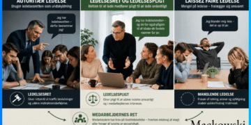 Ledelsesret vs ledelsespligt vs autoritær ledelse vs laissez faire ledelse infobillede