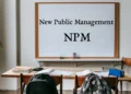 New Public Mangement eller NPM skrevet på whiteboard