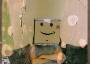 Mand sidder med papkasse på hovedet som udtryk får dårlig ledelse