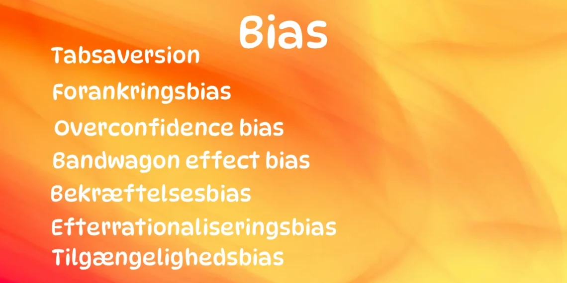 Bias - skrevet med hvid på spraglet baggrund