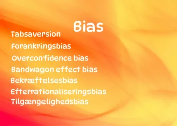 Bias - skrevet med hvid på spraglet baggrund