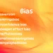 Bias - skrevet med hvid på spraglet baggrund