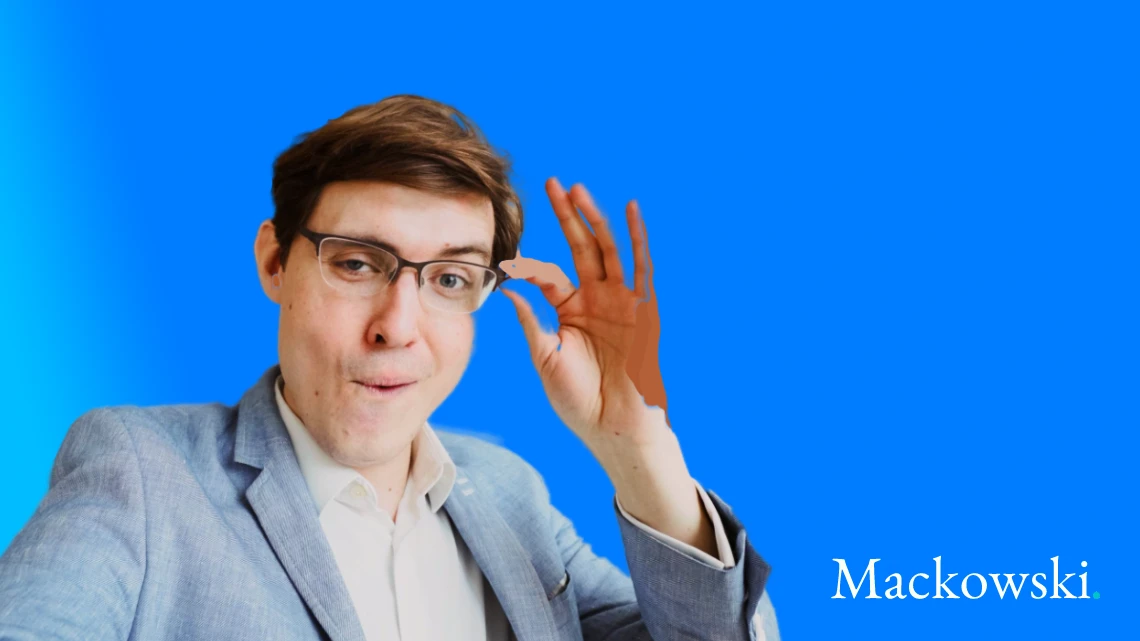 Jovial udseende mand som i kendetegn dårlig leder