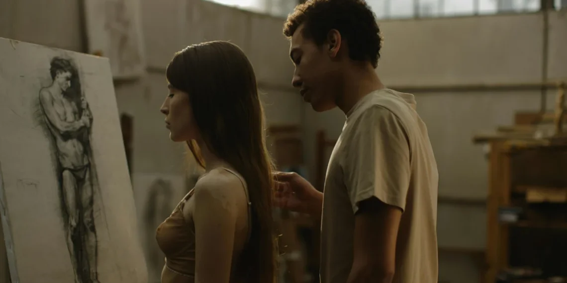 Kreativitet - her mand og kvinde foran staffeli som synonym for kreativitet