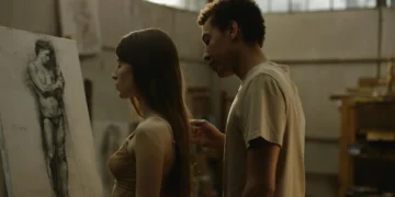 Kreativitet - her mand og kvinde foran staffeli som synonym for kreativitet