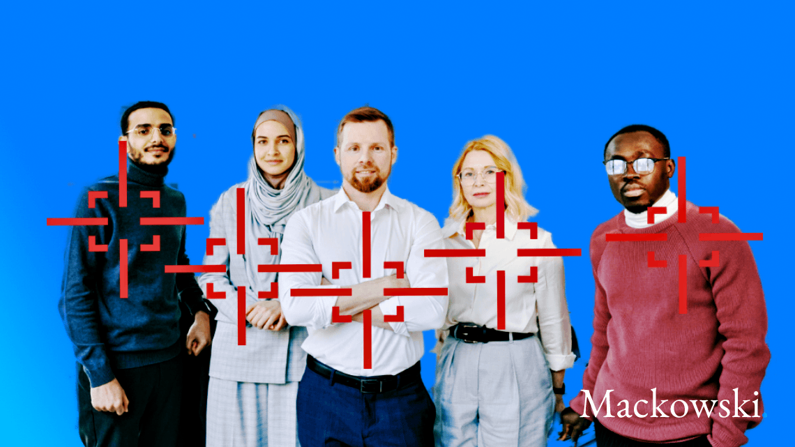 Målgruppe mennesker på række sigtemiddel rettet imod målgruppe V1.1