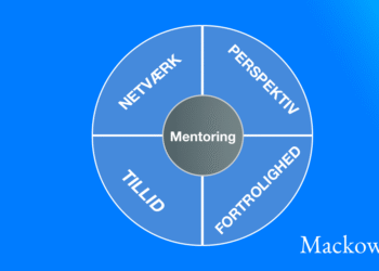 Mentoring er netværk perspektiv tillid fortrolighed infografik