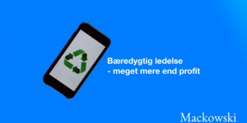 Recycle logo på iPhone synonym for bæredygtig ledelse infografik