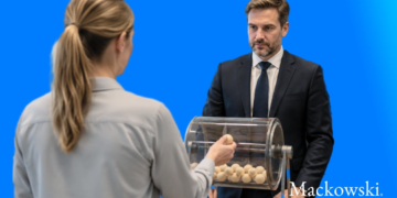 kvinder trækker en kugle i lederens tombola som udtryk for lotteriledelse infobillede V1.2