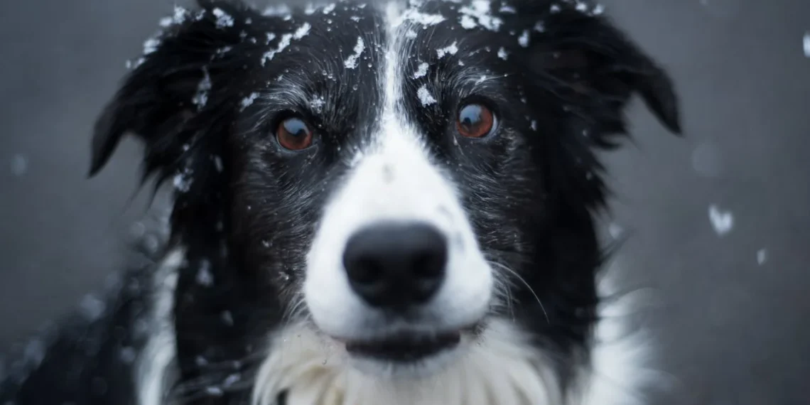 nærbillede af Border Collie som udtryk for loyalitet
