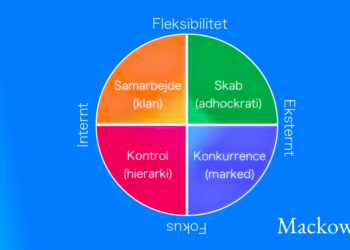Competing values framework infografik af Leder Nikolaj Mackowski