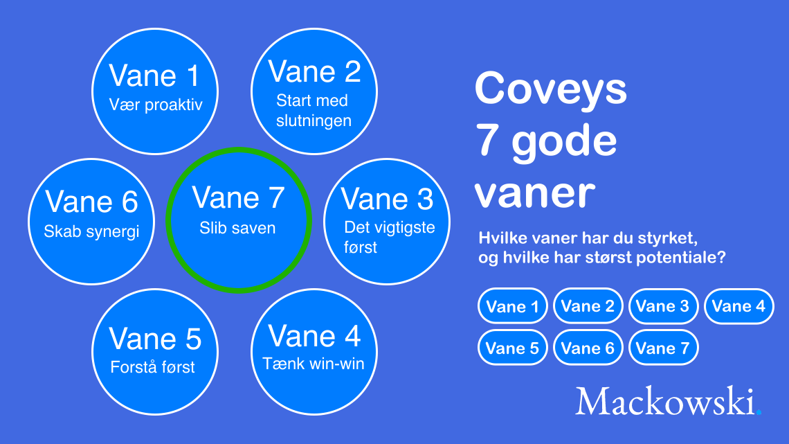 Coveys de 7 gode vaner test infografik