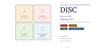 DISC profil infografik på dansk af Leder Nikolaj Mackowski.