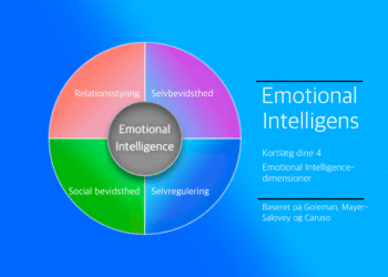 Emotionel intelligens test infografik på dansk af LNM