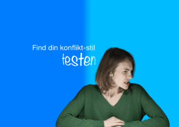 Konflikt test kvinde kigger til højre og er vred.