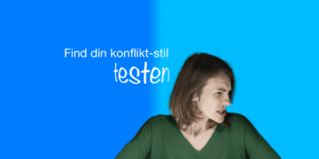 Konflikt test kvinde kigger til højre og er vred.