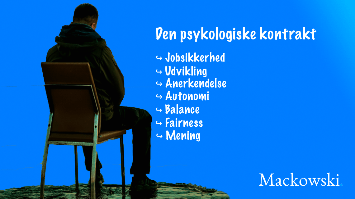Mand sidder og tænker som i den psykologiske kontrakt
