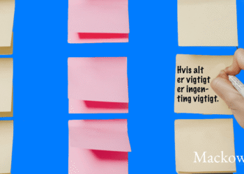 Prioritere post-its hvis alt er vigtigt er ingenting vigtigt infografik V2.1