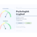 Psykologisk tryghed online test visuel infografik på dansk.