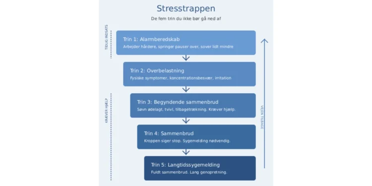 Stresstrappen - infografik af Leder Nikolaj Mackowski