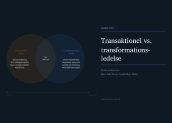 Transaktionel vs. transformationsledelse infografik fra Leder Nikolaj Mackowski.