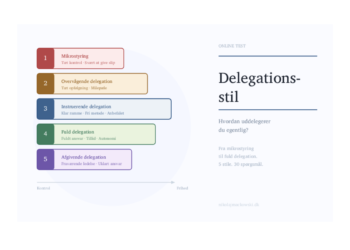 Uddelegere flere opgaver - infografik af Leder Nikolaj Mackowski.