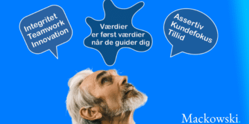 Værdibaseret ledelse mand kigger op på værdier V1.2