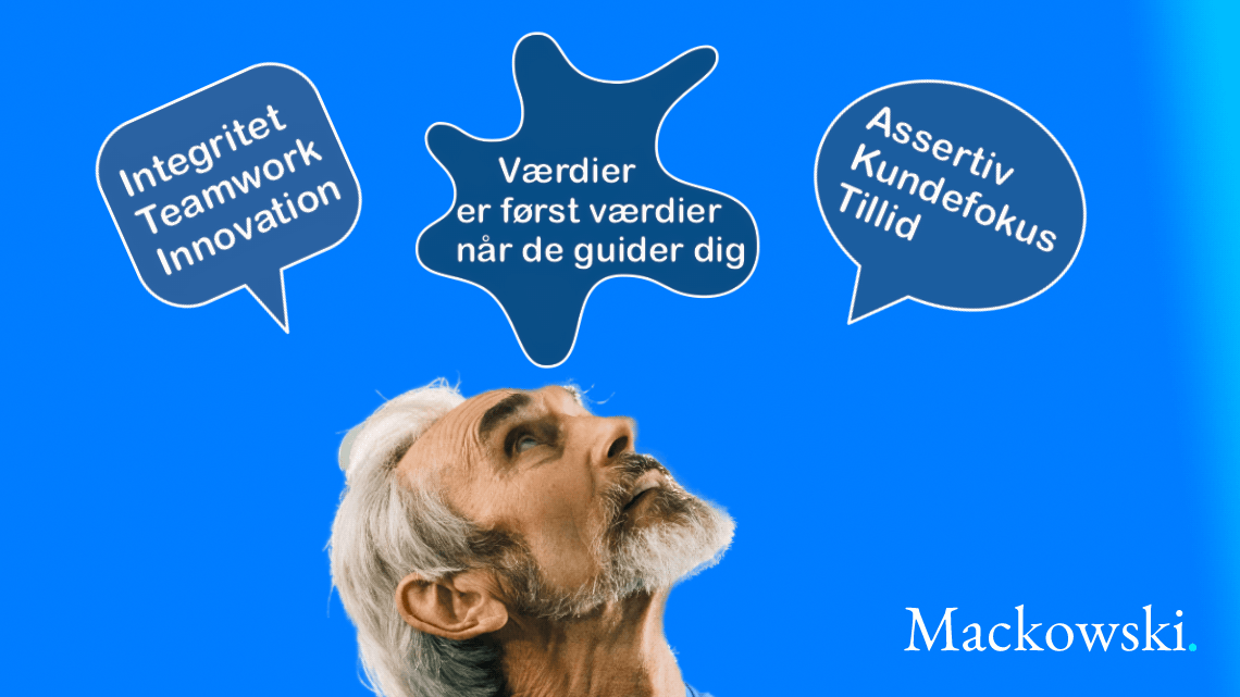 Værdibaseret ledelse mand kigger op på værdier V1.2