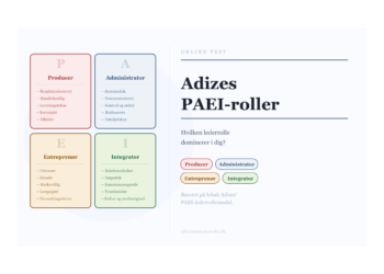 adizes lederroller online test infografik på dansk.