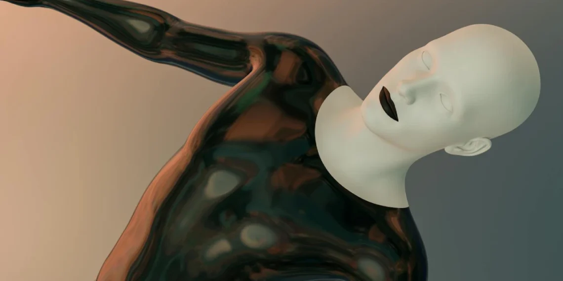 Mannequin med hvid maske over hovedet som i manipulation i ledelse